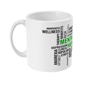 Mental Health Wordcloud 11oz Mug