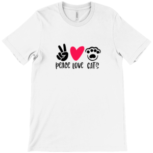 Peace Love Cats Men's Tee