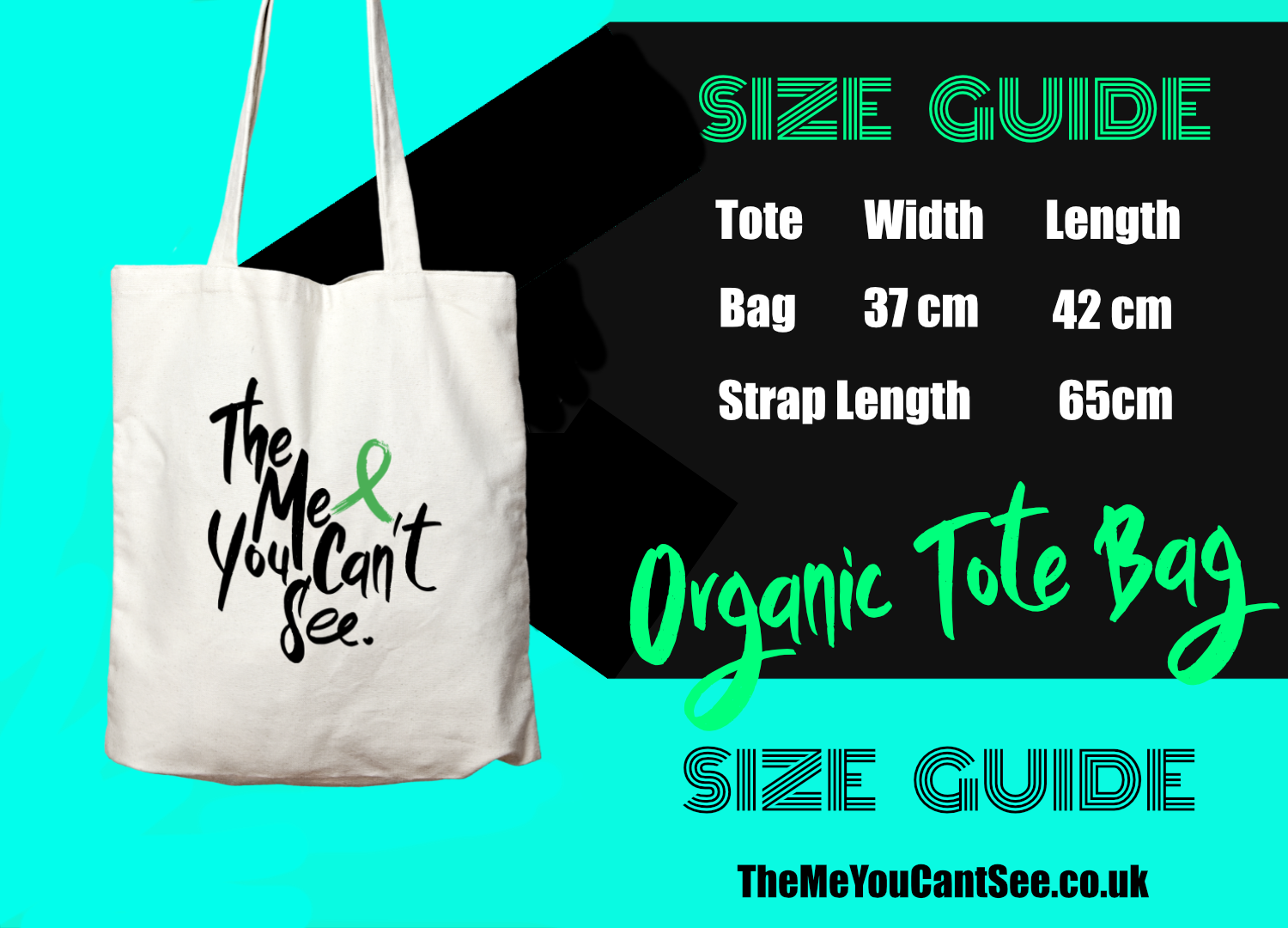 Tote Bag Size Chart -  UK