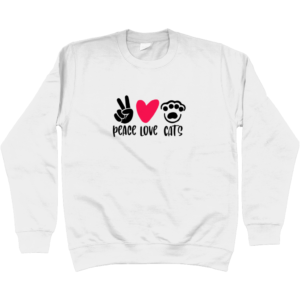Peace Love Cats Women's Jumper