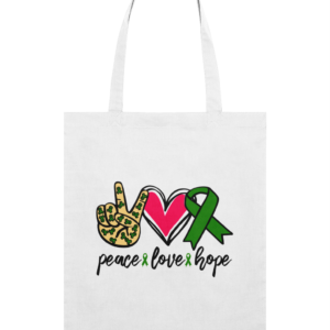 Peace Love Hope Organic Tote Bag